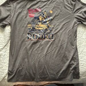 Gray Rodeo Graphic T-Shirt